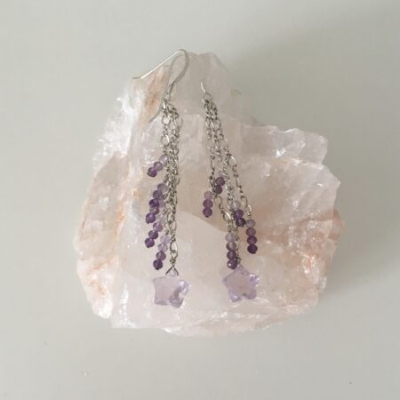 lavender amethyst, lavender amethyst earrings, amethyst earrings, amethyst earrings dangling, ottawa jewelry