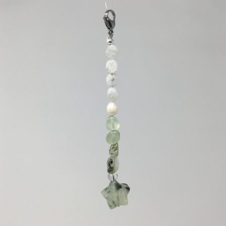 keychain mala, crystals for healers, crystals intuition, crystals for kids, prehnite jewelry