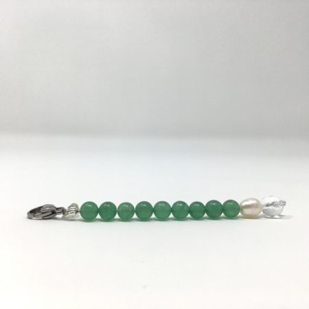 crystal keychain, crystal accessories, imprintable crystals, green agate
