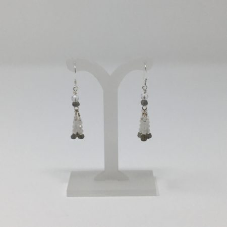 moonstone, labradorite, moonstone earrings, labradorite earrings, feminine earrings