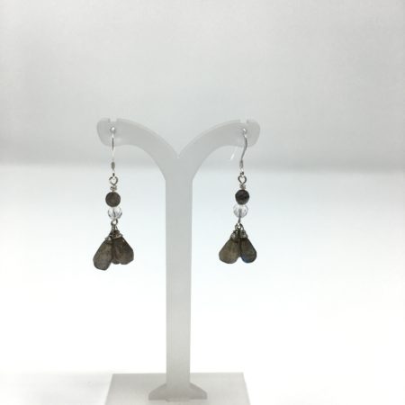 earrings, labradorite, dangling earrings, sterling silver