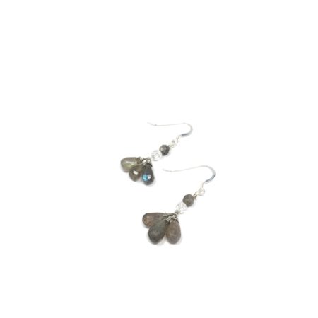 earrings, labradorite, dangling earrings, sterling silver