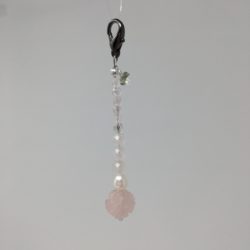 rose quartz, rose quartz keychain, crystals love, crystals heart, crystals healing