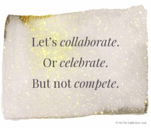 collaboration wins, celebrate others, conscious business, spiritual business