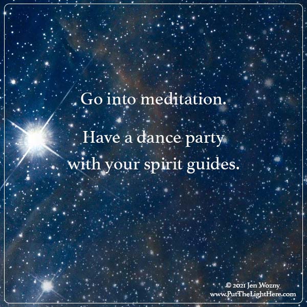 spiritual dance party, meditation spirit guides, dance meditation, spirit guides fun