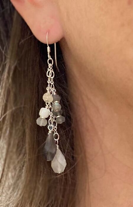 dangling crystal earrings, womens earrings handmade, lightworker jewelry, reiki jewelry, reiki earrings