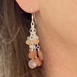 dangling crystal earrings, womens earrings handmade, lightworker jewelry, reiki jewelry, reiki earrings