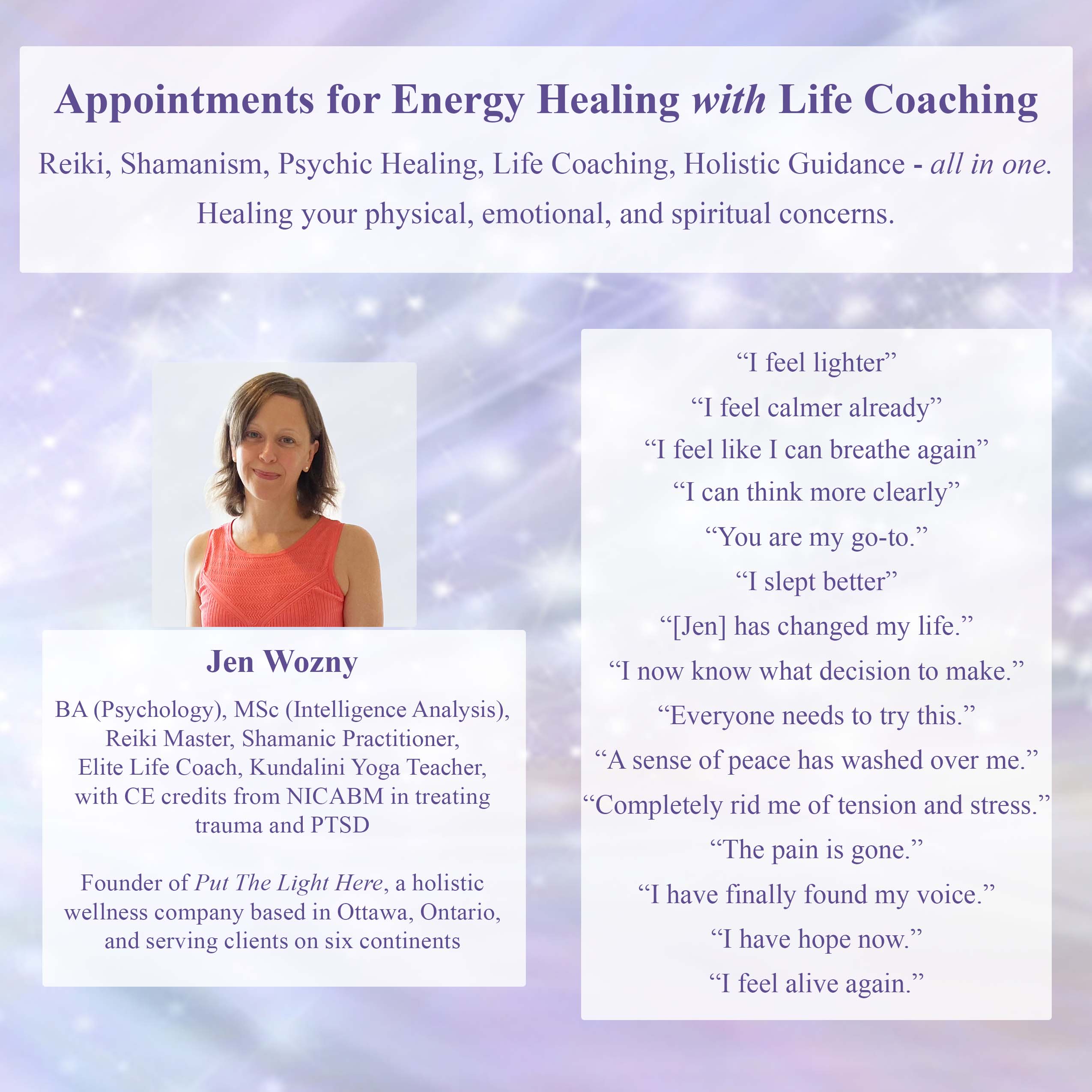 holistic energy healing, holistic energy healer, healer ottawa, ottawa womens health, reiki ontario